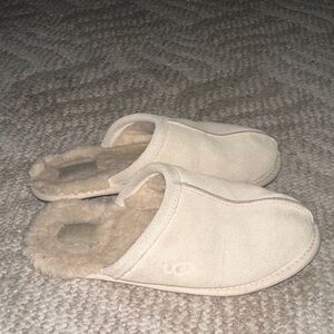 UGG Tan Shearling Slip-Ons